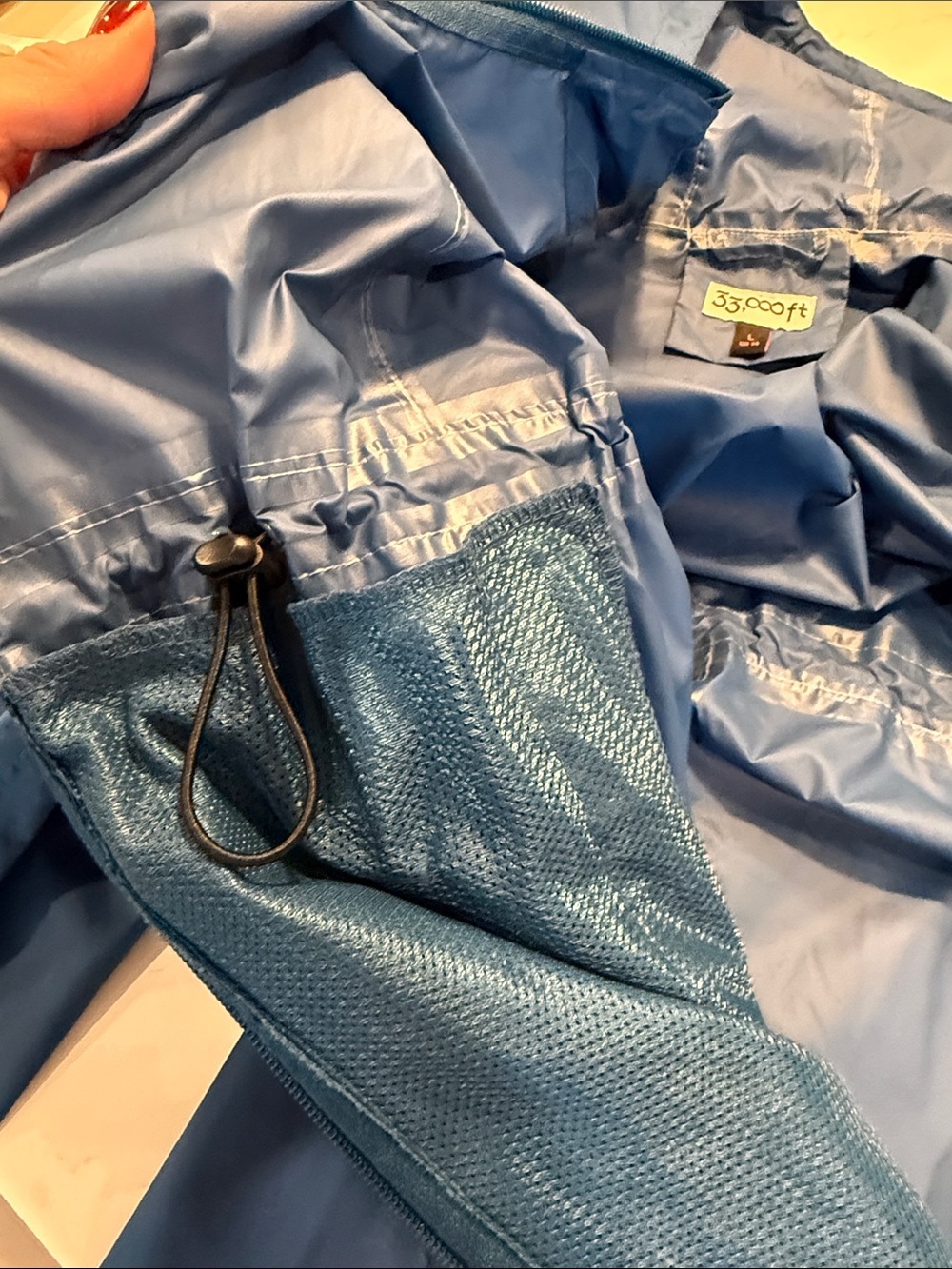 Women's 3000 Packable Long Rain Jacket SZ L - Picture 13 of 15